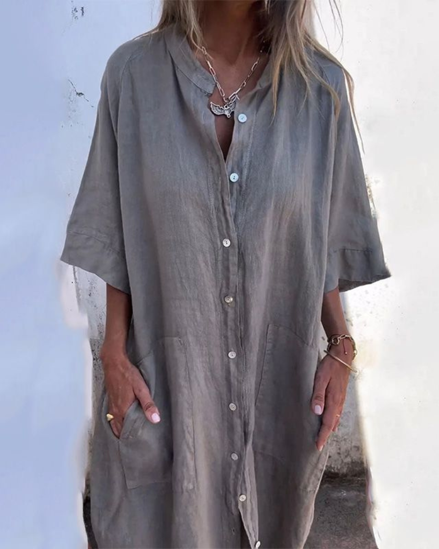 Fiona | Boho Shirt Dress
